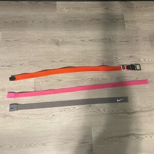 Bundle of three Nike golf belts